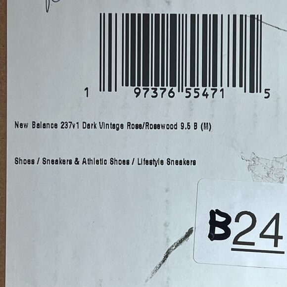 New Balance 237V1 Retro Sneakers Dark Vintage Rose/Rosewood Women's 9.5B NWOB - Picture 9 of 10